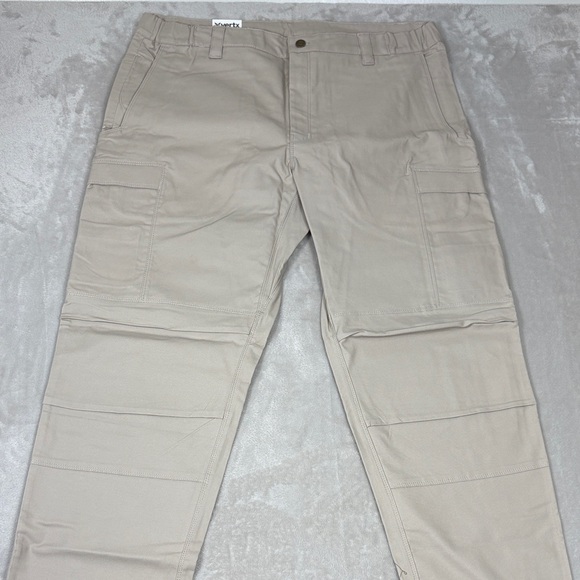 Men's Beige Cargo Pants - Picture 5 of 15
